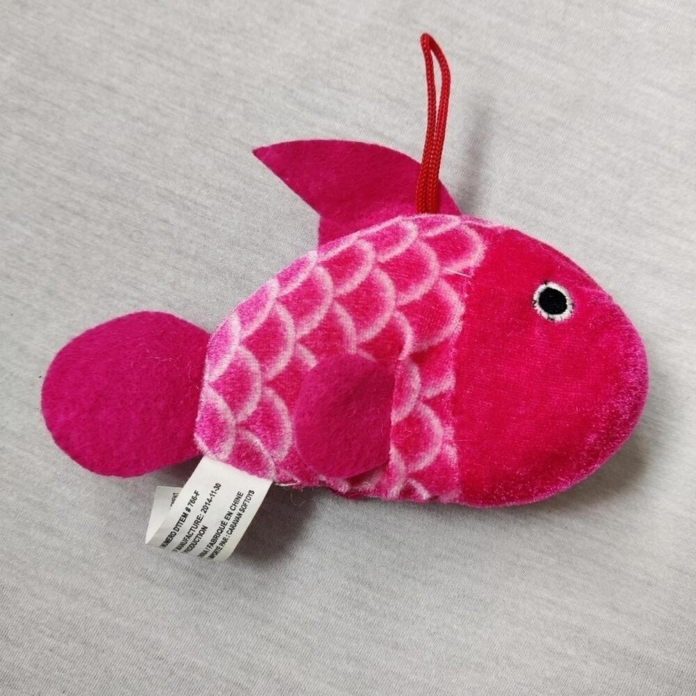 Pink fish stuffed toy - Picture 2 of 4